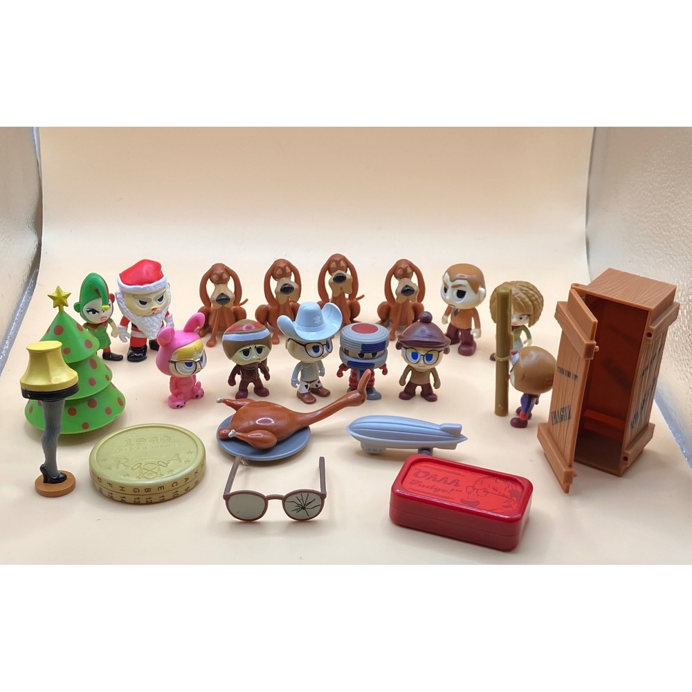 JAKKS Pacific A Christmas Story Mini Figure Lot 20+pc